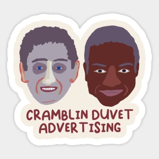 CRAMBLIN DUVET ADVERTISING Sticker